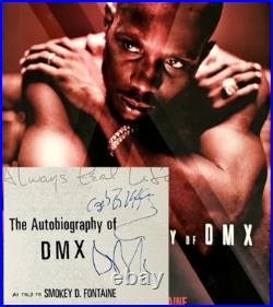 DMX SIGNED AUTOGRAPH Inscribed AUTOBIOGRAPHY Book EARL JONES Signed Hip Hop JSA