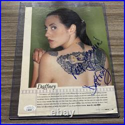 Daffney Signed And Inscribed Official WCW Magazine Page JSA Certified