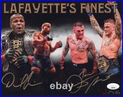 Daniel Cormier Dustin Poirier autographed signed inscribed 8x10 photo UFC JSA