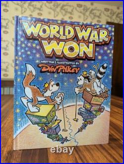 Dav Pilkey Autographed Signed withIllustration World War Won 1987 Landmark 1st Ed