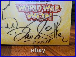 Dav Pilkey Autographed Signed withIllustration World War Won 1987 Landmark 1st Ed