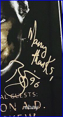 David Bowie Signed Autographed Poster 30x15 Philadelphia Concert Inscribed