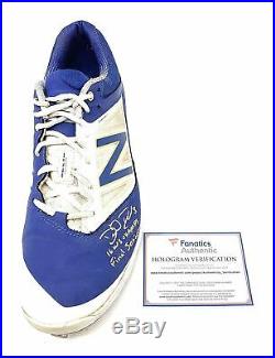 David Ross Chicago Cubs Signed Autograph Game Used Signed Inscribed Cleat Fanati