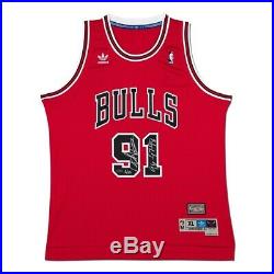 Dennis Rodman Signed Autographed Swingman Jersey Red Bulls Inscribed #/25 UDA