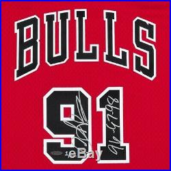 Dennis Rodman Signed Autographed Swingman Jersey Red Bulls Inscribed #/25 UDA