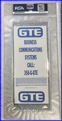 Dennis Rodman Signed & Inscribed 1989 NBA Playoff Ticket PSA/DNA Autograph MINT