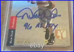 Derek Jeter Signed 1993 Ud Sp Rookie Card #279 Inscribed 96 Al Roy Psa 10 Auto