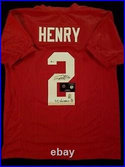 Derrick Henry Autograph Signed Alabama Jersey Inscribed Includes Coa