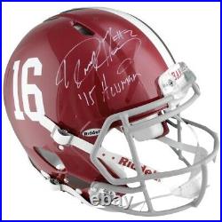 Derrick Henry Autographed Alabama Authentic Speed Proline Helmet Inscribed