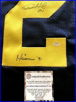 Desmond Howard autographed signed Michigan stitched jersey inscribed Heisman'91