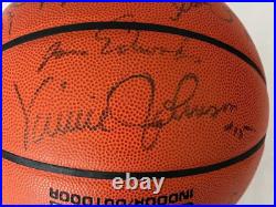 Detroit Pistons Autograph TEAM Signed Basketball Isiah Daly Rodman Inscribed VJ