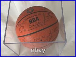 Detroit Pistons Autograph TEAM Signed Basketball Isiah Daly Rodman Inscribed VJ