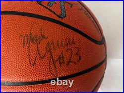 Detroit Pistons Autograph TEAM Signed Basketball Isiah Daly Rodman Inscribed VJ