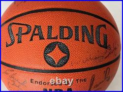 Detroit Pistons Autograph TEAM Signed Basketball Isiah Daly Rodman Inscribed VJ