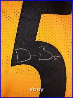 Devin Bush II Autograph Pittsburgh Steelers Signed Inscribed Football Jersey BAS