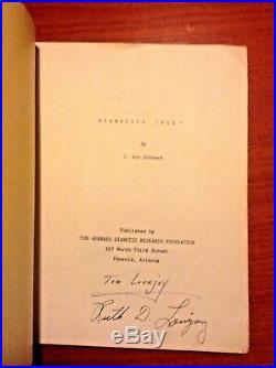 Dianetics, 55! Autographed L Ron Hubbard-Limited Edition Manuscript Scientology