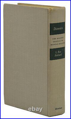 Dianetics SIGNED by L. RON HUBBARD First Edition 4th Printing 1950 Autographed