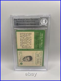 Dick Butkus Signed Inscribed 1966 Philadelphia #31 Rookie Card Beckett Auto