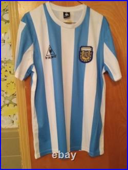 Diego Maradona Signed Inscribed 1986 Argentina Jersey Icons COA #10 Autograph
