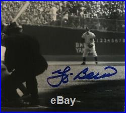 Don Larsen & Yogi Berra Yankees Dual Autographed 8x10 Inscribed PG 10/8/56 JSA