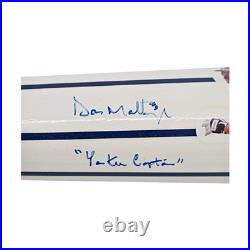 Don Mattingly Yankees Autographed Signed Inscribed Cooperstown Bat (MLB Holo)