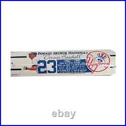 Don Mattingly Yankees Autographed Signed Inscribed Cooperstown Bat (MLB Holo)