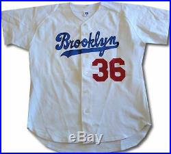 Don Newcombe Hand Signed Autographed Brooklyn LA Dodgers Inscribed Stat Jersey
