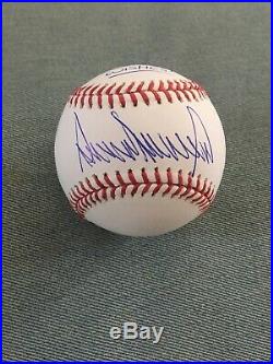 Donald Trump Hand Signed Autographed OMLB Baseball Inscribed Best Wishes COA