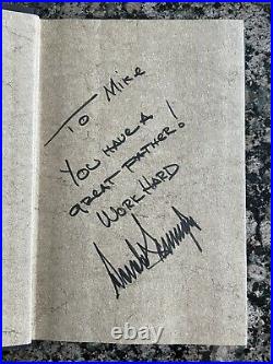 Donald Trump The Art of the Deal Signed Inscribed Book