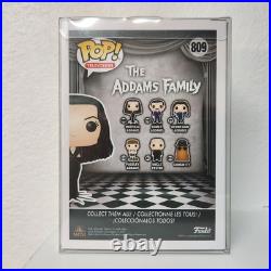 Double Signed ANGELICA HUSTON Morticia Addams Autograph Inscribed Funko BAS COA