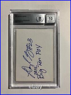 Draymond Green Index Card Slabbed Inscribed Michigan State Spartans 10 Auto