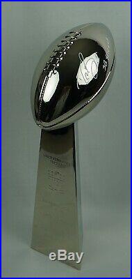 Drew Brees Autographed Inscribed Super Bowl XLIV MVP Full Size Lombardi Trophy