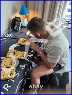 Dricus Du Plessis autographed signed inscribed gold glove UFC JSA Stillknocks Dricus Du Plessis autographed signed inscribed gold glove UFC JSA Stillknocks