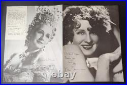 Dual Autographed Norma Shearer Inscribed Theatre Program Auto 2x Signed