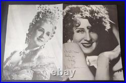 Dual Autographed Norma Shearer Inscribed Theatre Program Auto 2x Signed