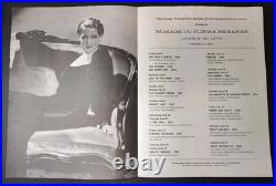 Dual Autographed Norma Shearer Inscribed Theatre Program Auto 2x Signed