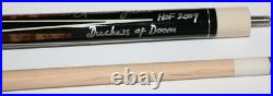 Duchess of Doom&HOF 2009 inscribed ALLISON FISHER autograph/signed cue stick