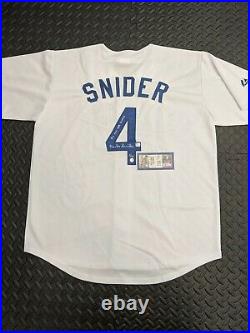Duke Snider Autographed Dodgers Jersey Inscribed 56 HR King Numbered 5/56- COA