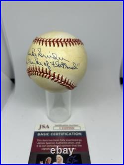 Duke Snider Signed Baseball Inscribed Duke Of Flatbush JSA Certified Autograph