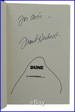 Dune SIGNED by FRANK HERBERT Fine Hardcover Reprint Inscribed & Autographed