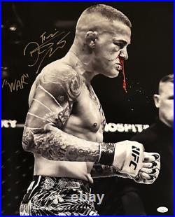 Dustin Poirier autographed inscribed 16x20 photo UFC PSA COA The Diamond