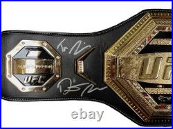 Dustin Poirier autographed signed inscribed belt UFC JSA COA Max Holloway