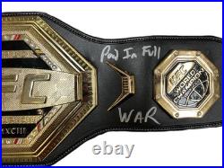 Dustin Poirier autographed signed inscribed belt UFC JSA COA Max Holloway