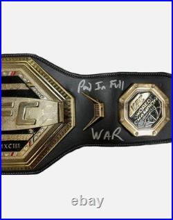 Dustin Poirier autographed signed inscribed belt UFC The Diamond JSA