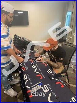 Dustin Poirier autographed signed inscribed glove UFC JSA COA