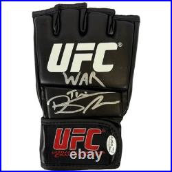 Dustin Poirier autographed signed inscribed glove UFC JSA The Diamond
