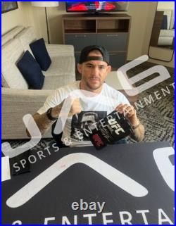 Dustin Poirier autographed signed inscribed glove UFC JSA The Diamond