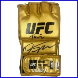 Dustin Poirier autographed signed inscribed gold glove UFC JSA The Diamond