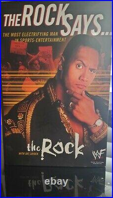 Dwayne The Rock Johnson Signed Book The Rock Says Wwf (wwe) Autographed