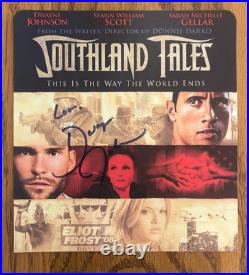 Dwayne The Rock Johnson Signed & Inscribed Southland Tales DVD Card JSA LOA